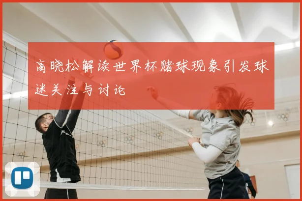 高晓松解读世界杯赌球现象引发球迷关注与讨论